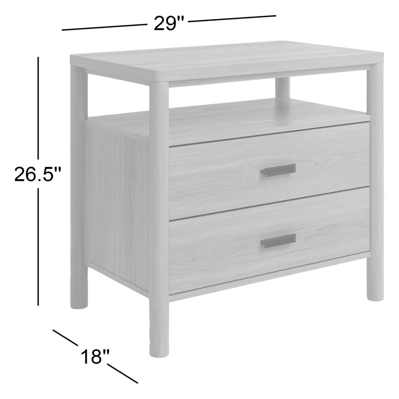 Jaylessa Wood Nightstand, Medium Oak
