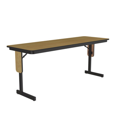 60" Fixed Height Panel Leg Folding Seminar Particle Board Core High Pressure Training Table with Leg Glides