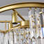 Lustre en cristal doré moderne à 6 lumières Lizette-87951568