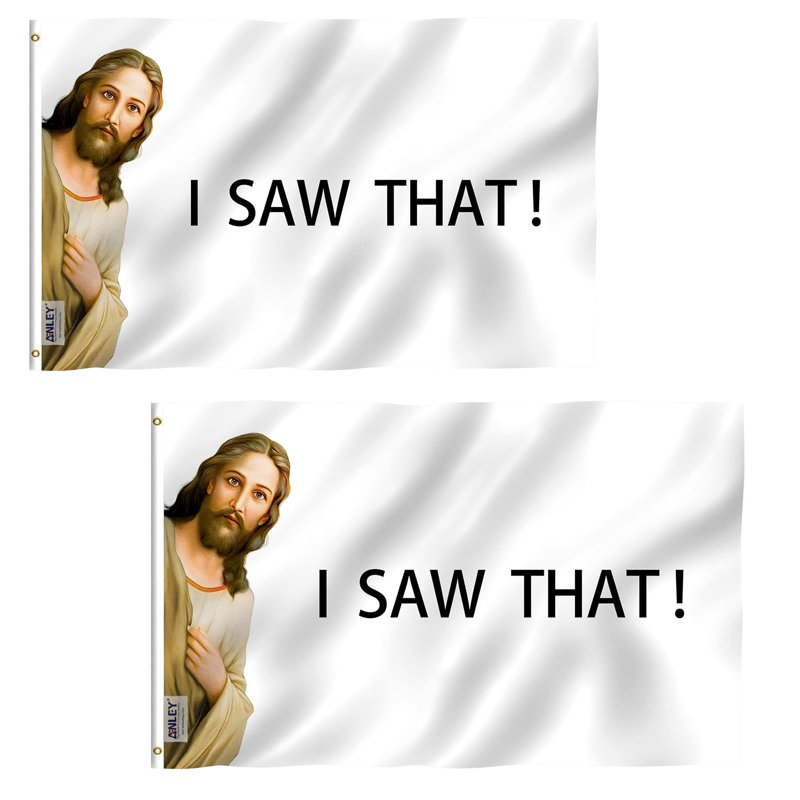 Fly Fly 3 "x 5" I Saw That Jesus Christ