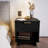Granville 18" W Modern 1-Drawer Solid Wood Nightstand in Black-1538742969