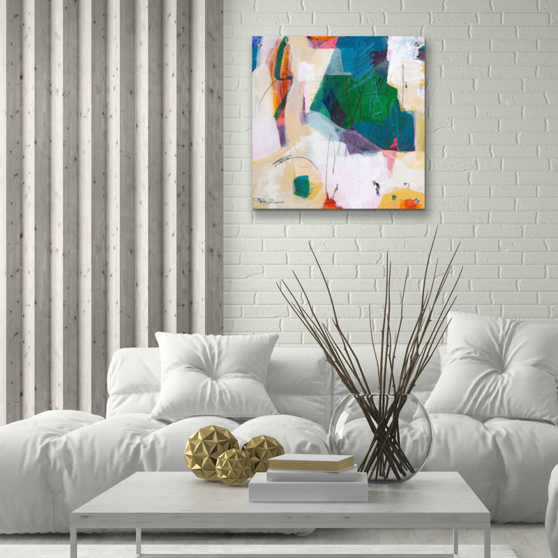 Art mural en verre «Oide 4» par Pamela K. Beer, H 24 po x l 24 po x P 0,2 po