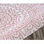 Tapis intérieur / extérieur en polypropylène tissé à la machine rectangulaire rose Daizhaun Flora-264421687