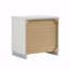 Table de chevet 2 tiroirs au fini blanc ultrabrillant