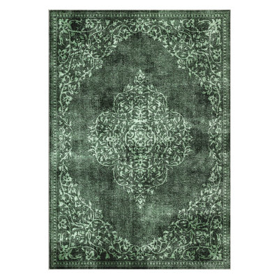 Area Rugs for Living Room Non-Slip Machine Washable Retro Rug Rug for Bedroom Dining Room Home Office Coffee