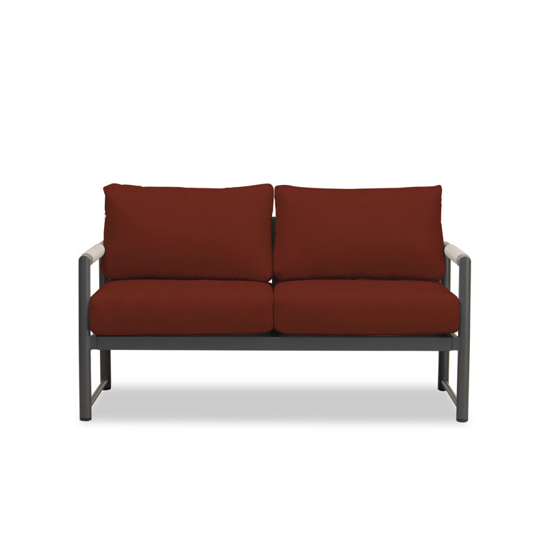 Alto Outdoor 2 - Seat Loveseat, Cast Silver Sunbrella®, Slate Gray