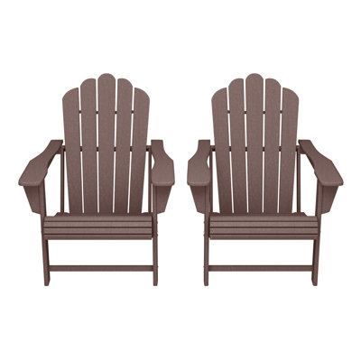 Chaise Adirondack d'extérieur en poly (ensemble de 2)