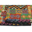 Tapis rouille / bleu en laine noué à la main 8 pi 5 po x 10 pi 1 po Cedorah Southwestern
