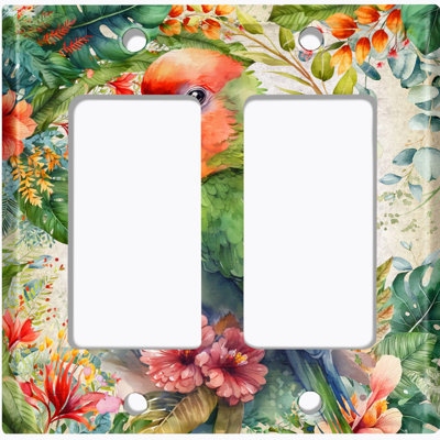 Copper Rust Patina Teal Print 2 - Gang Rocker Standard Wall Plate