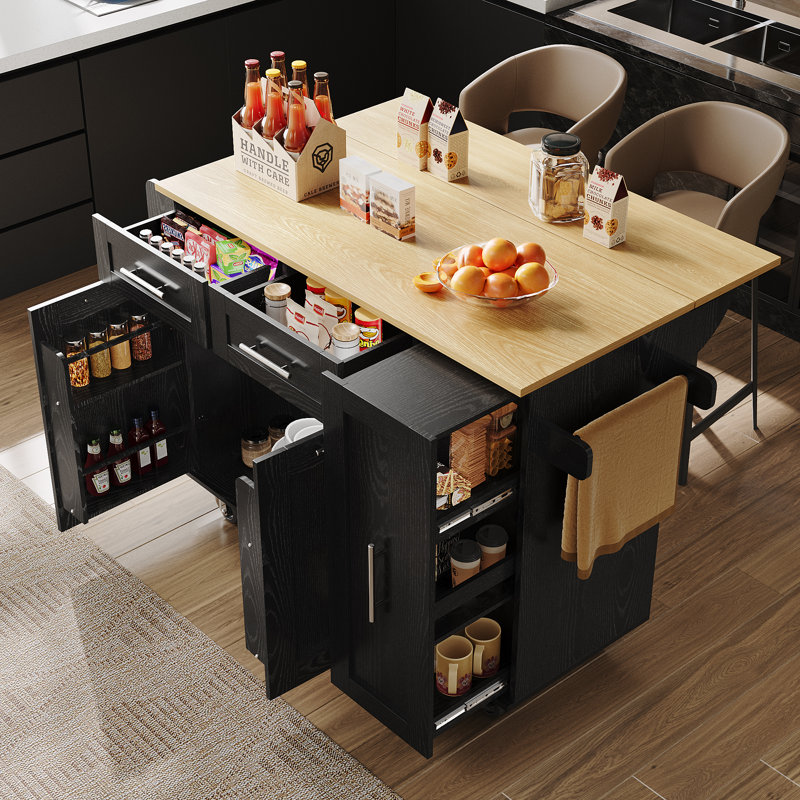 Kitchen Island, Black