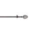 Tringle à rideaux simple ajustable 0,75 po Musa-1087348445