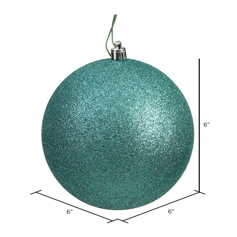 Ornement boule des Fêtes, 6'' H x 6'' W x 6'' D, Écume de mer, 4
