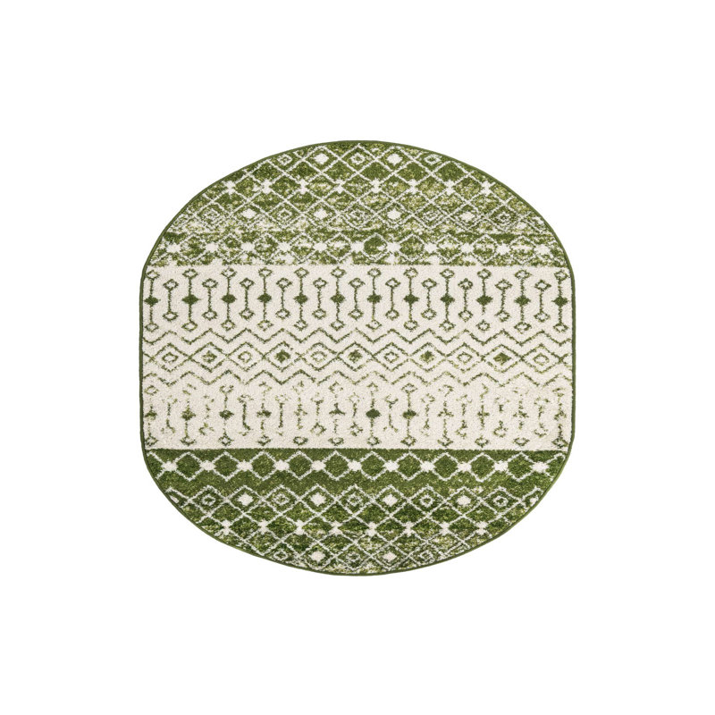 Somerville Geometric Indoor Rug, Oval 4' x 6'