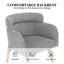 Chaise rembourrée moderne en bois massif avec accoudoirs -2066105507