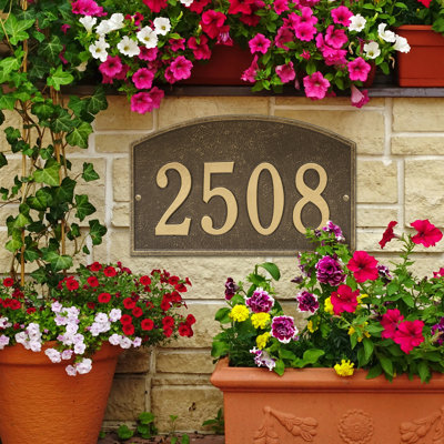 Plaque d'adresse murale sur 1 ligne Legacy