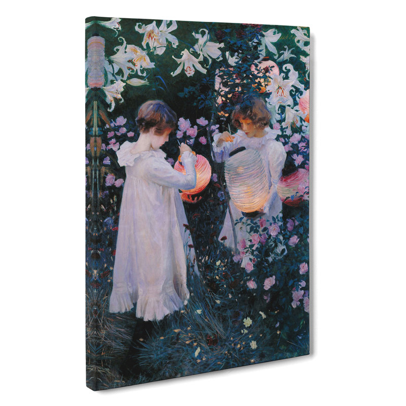 Carnation, Lily, Lily, Rose by John Singer Sargent - Wrapped Canvas Painting, 50cm H x 35cm W x 3cm D