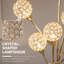 155.97 H cm Polished Tree Floor Lamp