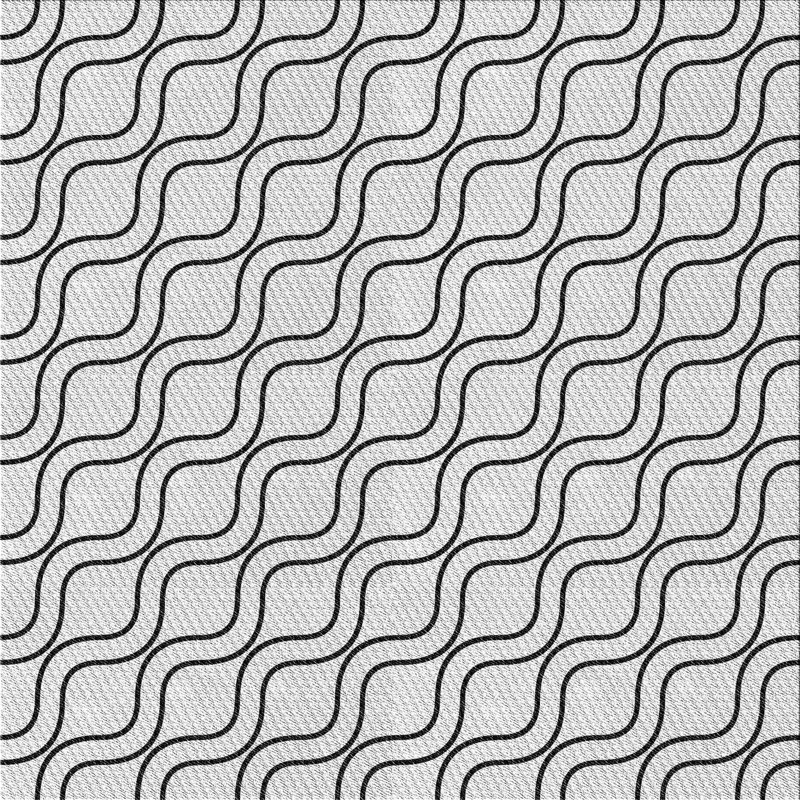 Tapis zone grise à motifs, Carré 3 pi