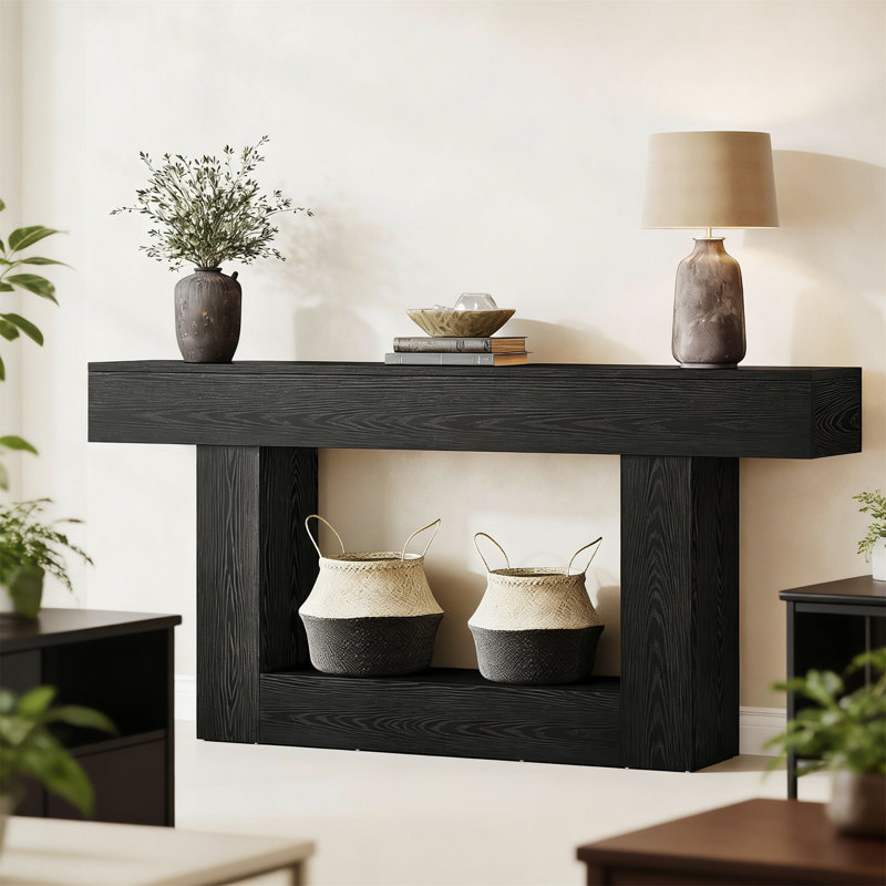 160cm Console Table, Black