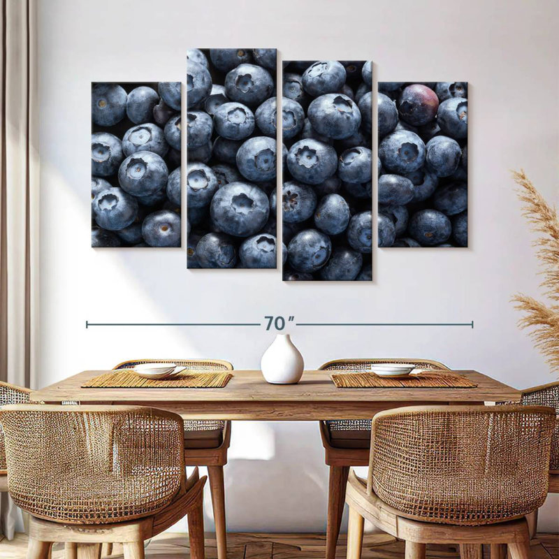 Yarlin Fresh Blueberries, 42" H x 68" W