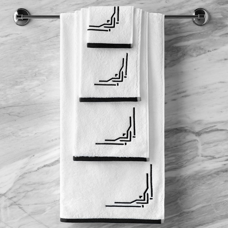 Jasper Hand Towel, Black