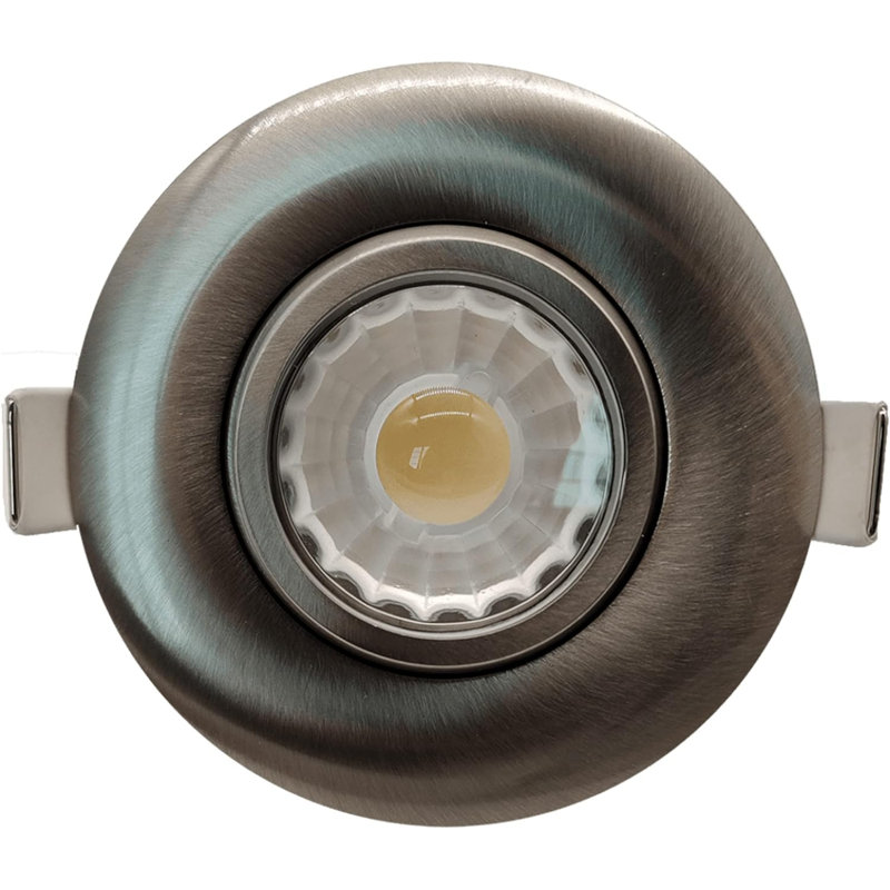 3'' Dimmable Air-Tight IC Rated Standard Recessed Lighting Kit, Nickel brossé