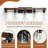 Industrial & Farmhouse Bathroom Vanity Light Over Mirror With Metal & Wood Frame-776518412