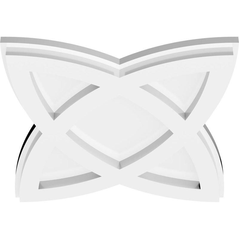 36"OD x 13 1/2"C x 1"P Cosmo Architectural Grade PVC Contemporary Ceiling Medallion, 1" H x 36" W x 36" D