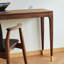 Bureau rectangulaire en bois massif avec tiroirs Walnut-949565241-949565245