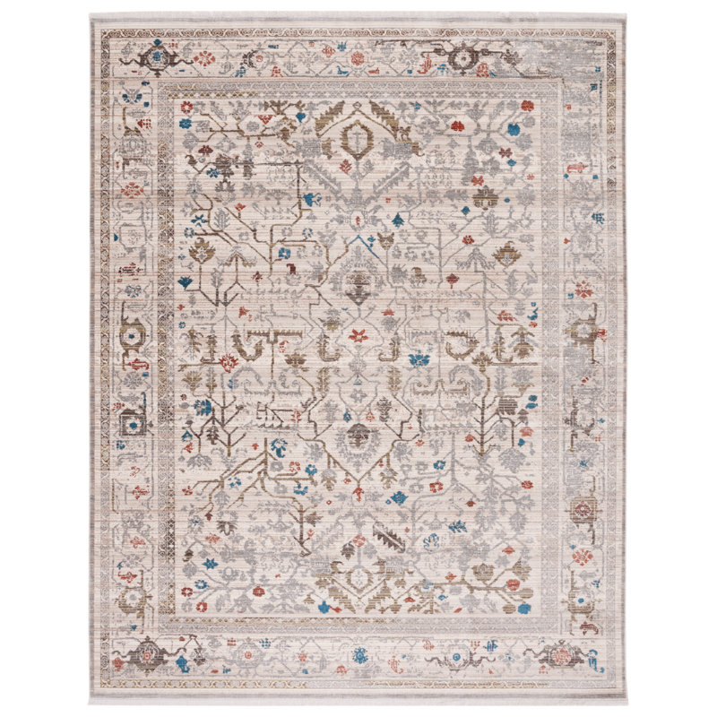 Vintage Persian Performance Oriental Rug, Square 6'7"
