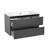 Carlota 34'' Free Standing Single Bathroom Vanity with Ceramic Top with Mirror