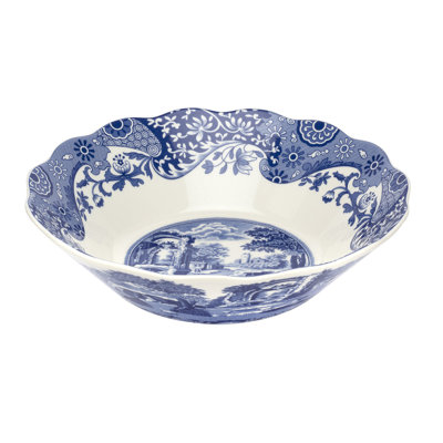 Bol à marguerite italien bleu Spode 10 po