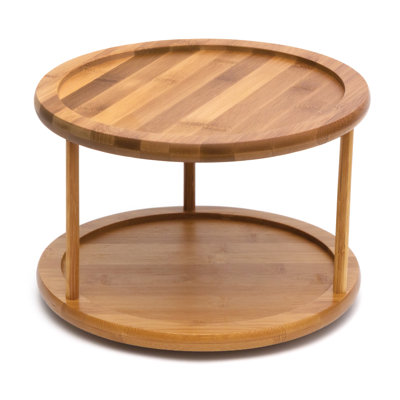 Bamboo 2-tier Turntable