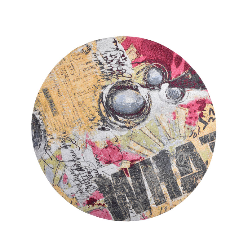 Cosima Abstract Area Rug, Round 100cm