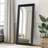 71"*31"Solid wood inner beveled edge, right-angled rectangular black full-length mirror