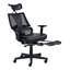 Office Chair Swivel Faux Leather Black