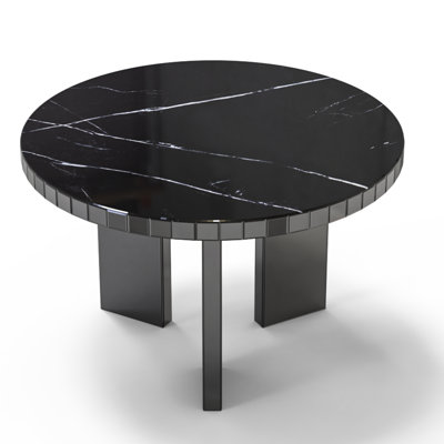 Scratch-resistant Faux Marble Dining Table For Chic Interiors