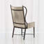 Iron Wing Chair w/Grey Hair-on-Hide