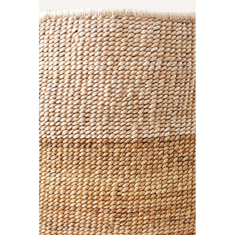 Two-Tone Banana Leaf Floor Basket