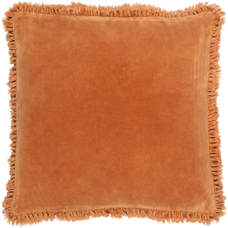 Knapen Bertie Square Throw Cushion, Rust
