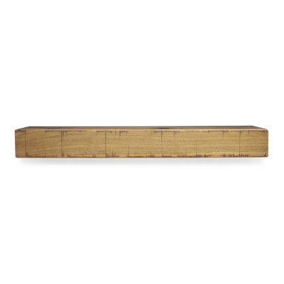 Tablette de manteau de foyer rustique