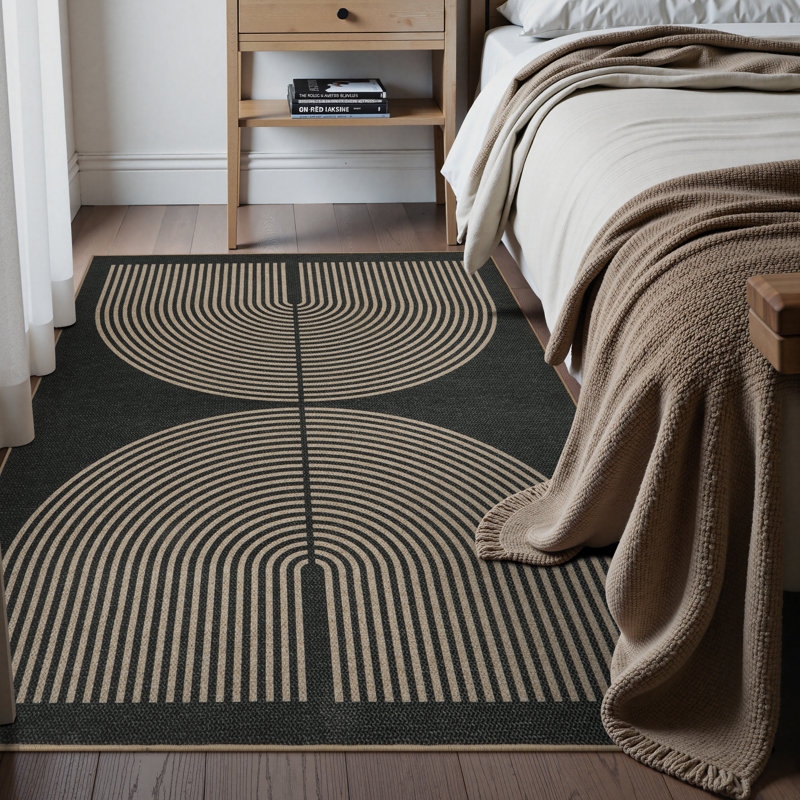 Tapis de jute moderne pour l'extérieur, Rectangle 4pi x 6 pi