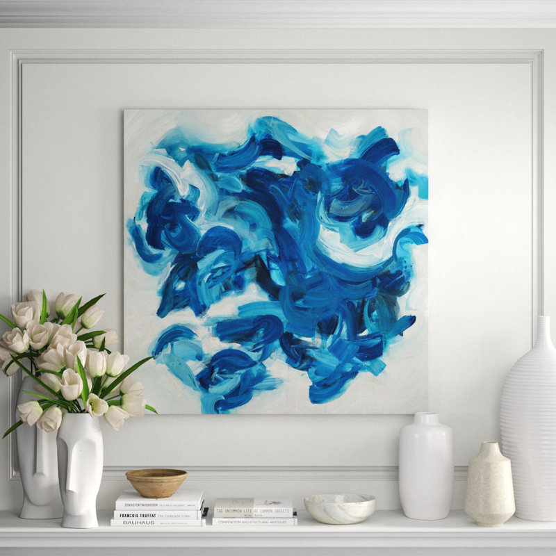 Albiceleste Print by D’Alessandro Léon, Image Brush Gel, 24" H x 24" W