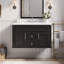 Meuble-lavabo mural 36 po avec lavabo et tiroirs en céramique, meuble-lavabo simple de style français avec charnières à fermeture douce-664989128-664989131
