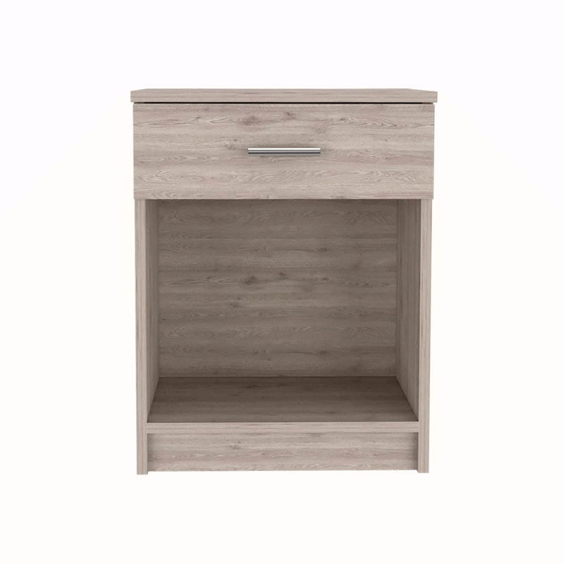 Pictor Bedroom Nightstand, with One Drawer, Lower Shelf, Light Oak incorrect
