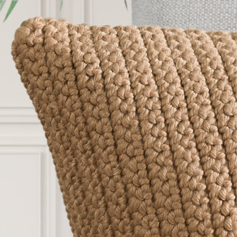 Coussin d'extérieur Prism Performance, H 22 po x l 22 po, Carrée, Jaune ambré
