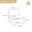 Fauteuil d'appoint sans accoudoirs Lauretta-130047780