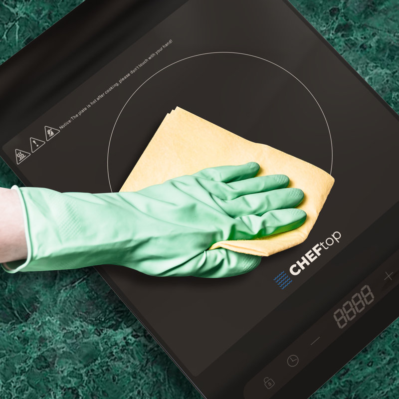Cheftop Black Ceramic Single Burner Induction Cooktop