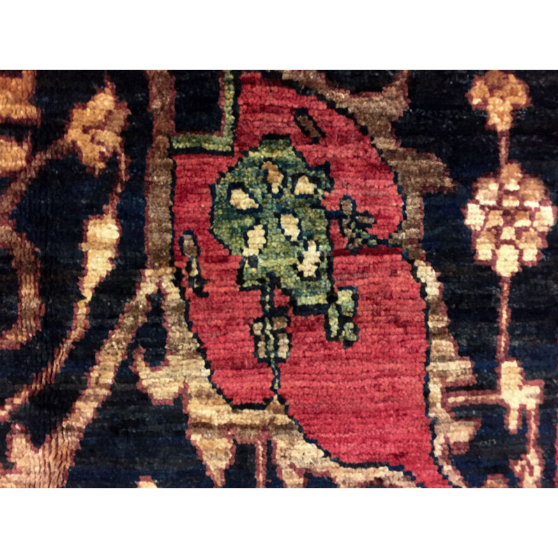 Tapis de la zone en laine 10 pi x 14 pi one-of-kind à la main noué la Romona