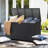 QIAYA Outdoor Wicker Storage Box, Big Size,Resin Brown Rattan Deck Bin with Lid, 160 Gallon,Water-resistant Liner Container for Patio Gardening Tools, Cushions, Pool Accessory,Pillows-101118683